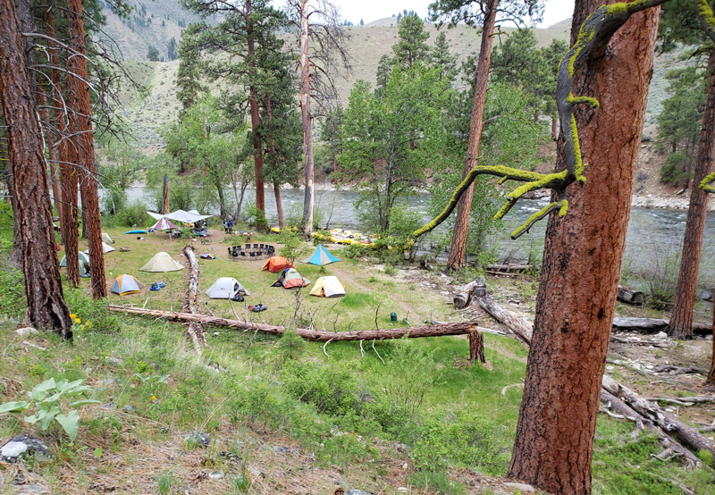 Camping on Idaho's Middle Fork of the Salmon River