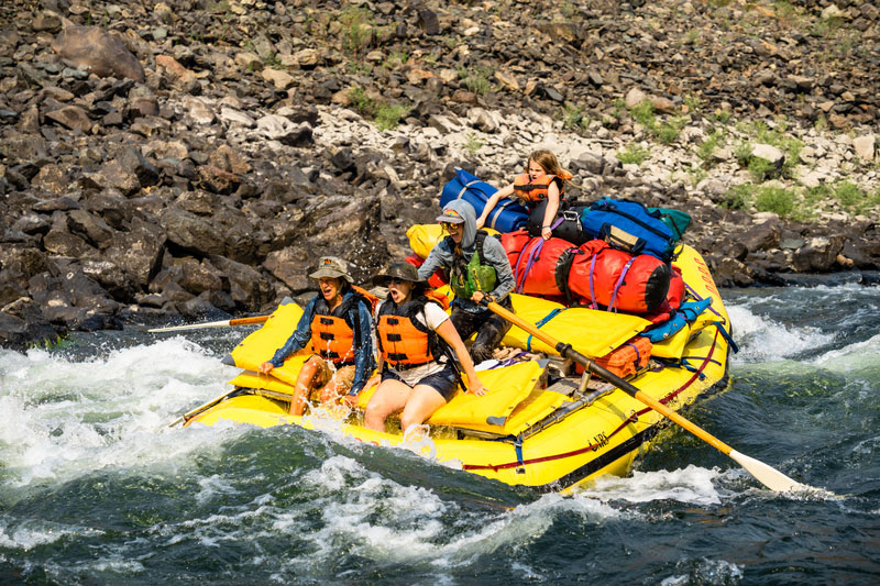 Family Rafting on the Salmon River in Idaho