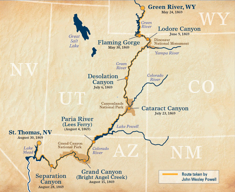 Retracing the John Wesley Powell Expedition of 1869