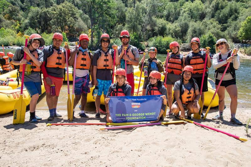Rafting trip made possible by The Pam and George Wendt Foundation