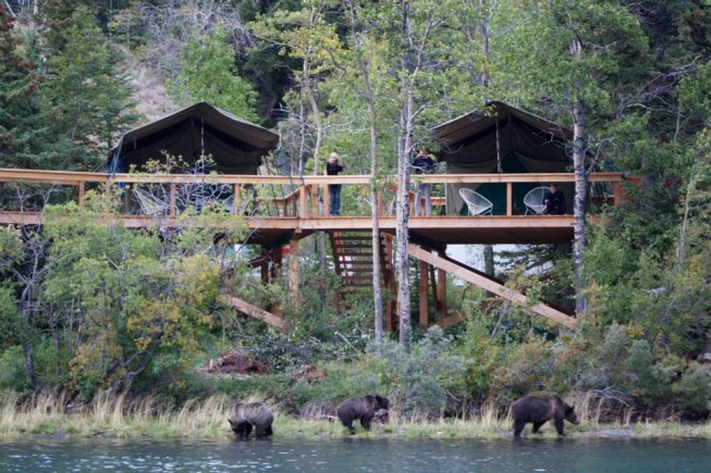 Bear Camp at Chilko Lake, BC