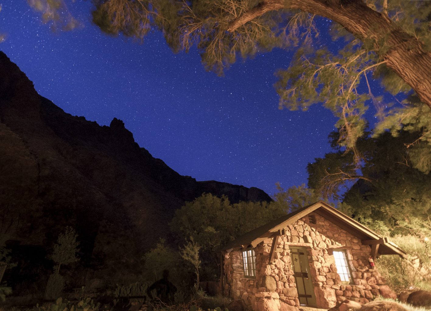 Grand Canyon's Phantom Ranch at night