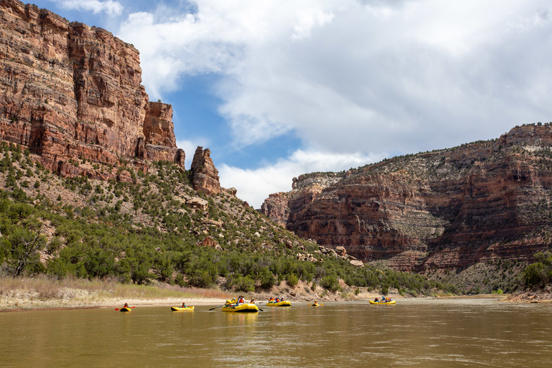 Rafting the Yampa River in Colorado