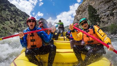 OARS guests ride through a rapid on Idaho's Middle Fork Salmon River