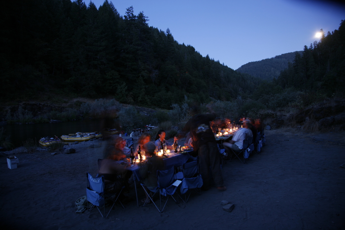 OARS Wilderness Gourmet & Wine on the River trips bring a restaurant-like experience to the Rogue each night
